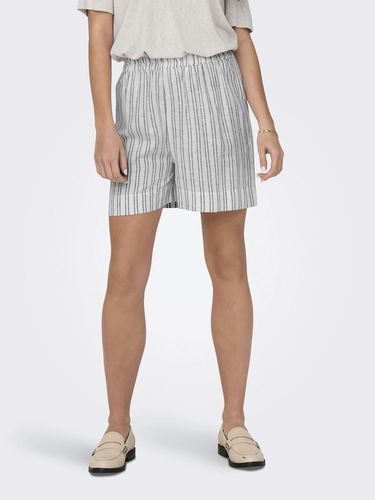 Striped Linen Shorts - ONLY - Modalova