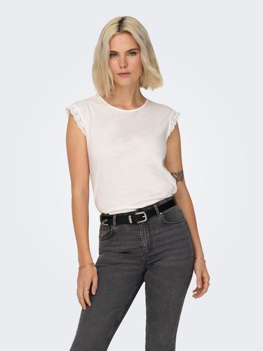 O-neck Top With Lace Detail - ONLY - Modalova