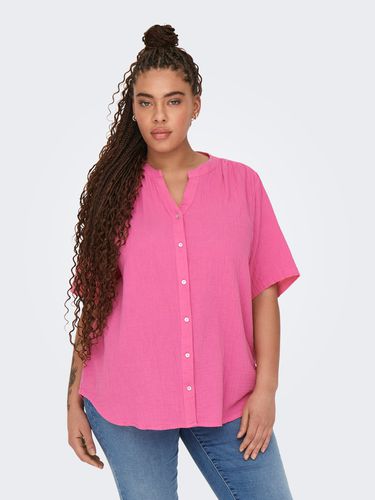 Curvy V-neck Shirt - ONLY - Modalova