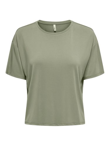 Regular Fit Round Neck Dropped Shoulders Top - ONLY - Modalova
