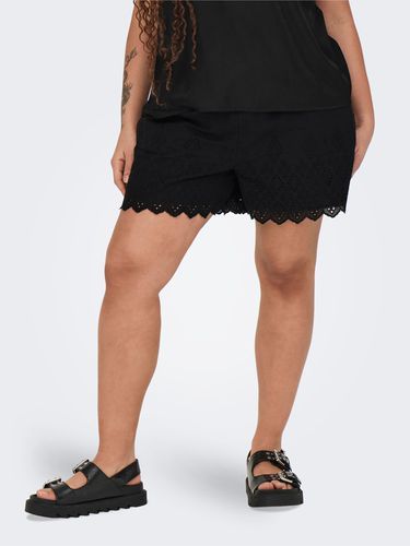 Curvy Broderie Anglaise Shorts - ONLY - Modalova