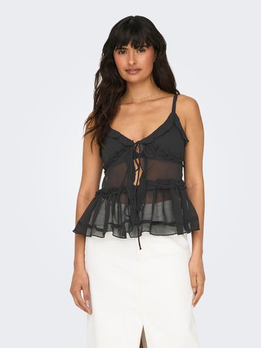 V-neck Top With Frills - ONLY - Modalova