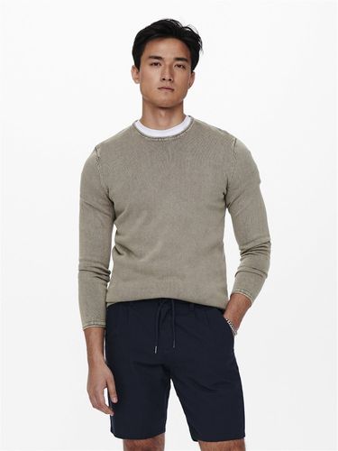 Crew Neck Knitted Pullover - ONLY & SONS - Modalova