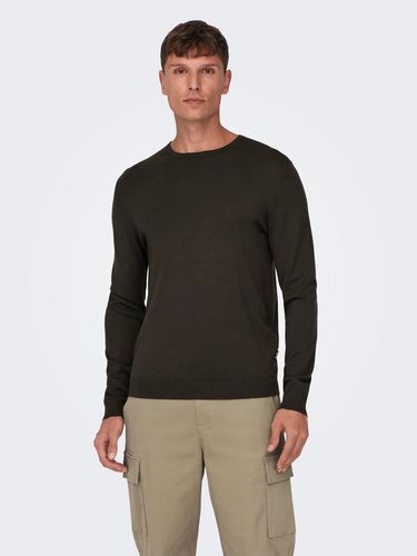 Solid Color Knitted Pullover - ONLY & SONS - Modalova