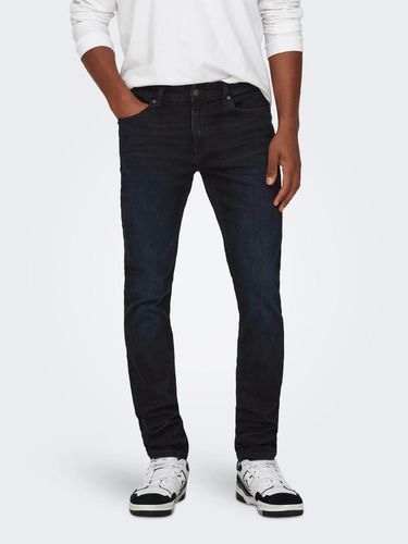 Onsloom Slim Blue Black Jeans - ONLY & SONS - Modalova
