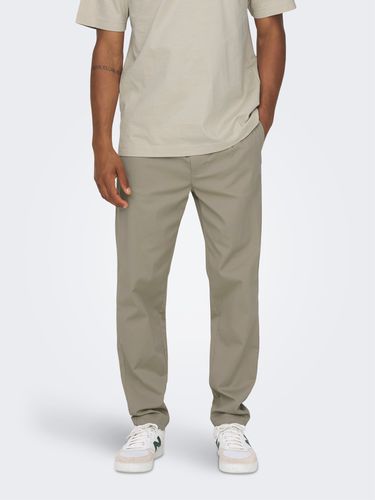 Tapered Fit Chino Trousers - ONLY & SONS - Modalova
