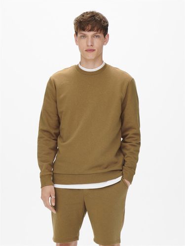 Regular Fit O-Neck Sweatshirt - ONLY & SONS - Modalova