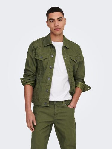 Solid Colored Canvas Jacket - ONLY & SONS - Modalova