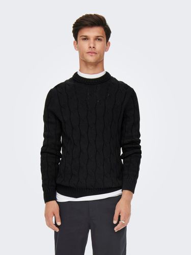 Cable knitted pullover - ONLY & SONS - Modalova