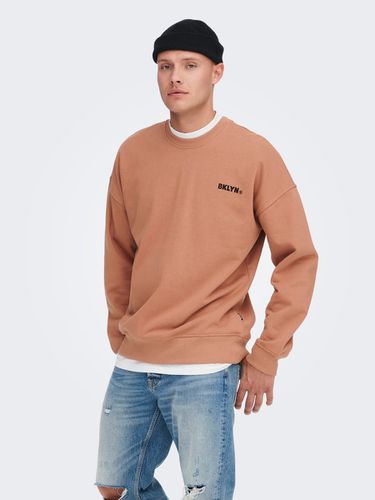 Relaxed Fit O-Neck Sweatshirt - ONLY & SONS - Modalova