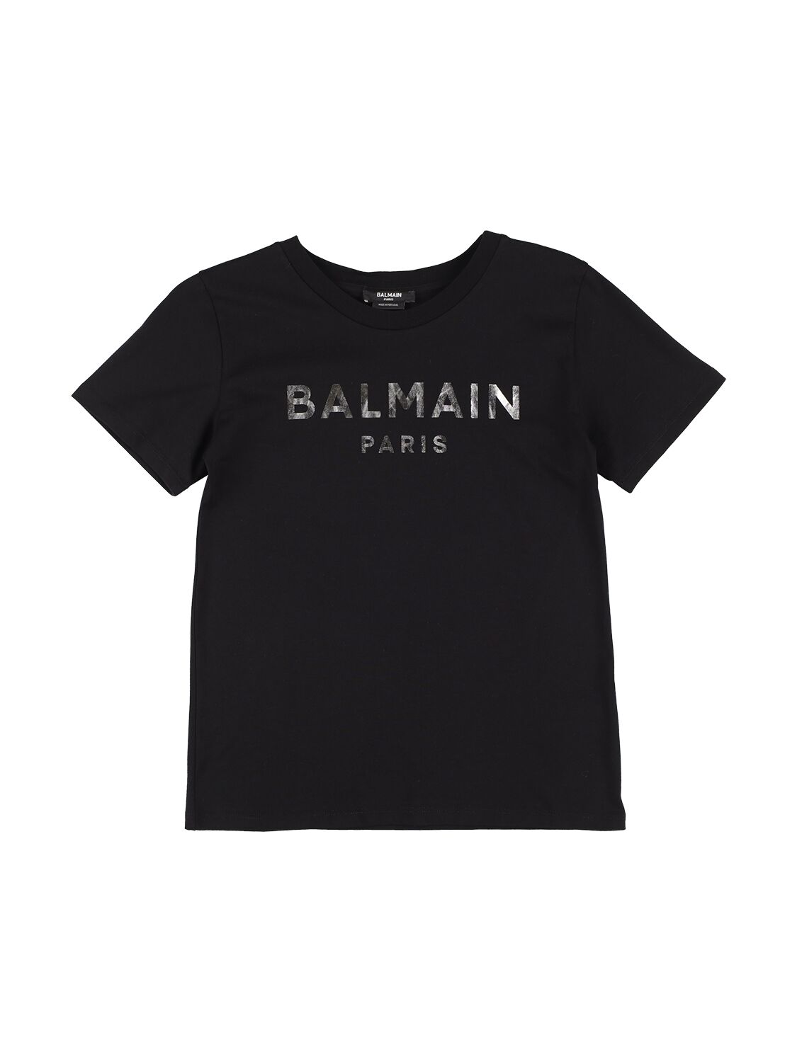 T-shirt Aus Bio-baumwolljersey Mit Logo - BALMAIN - Modalova