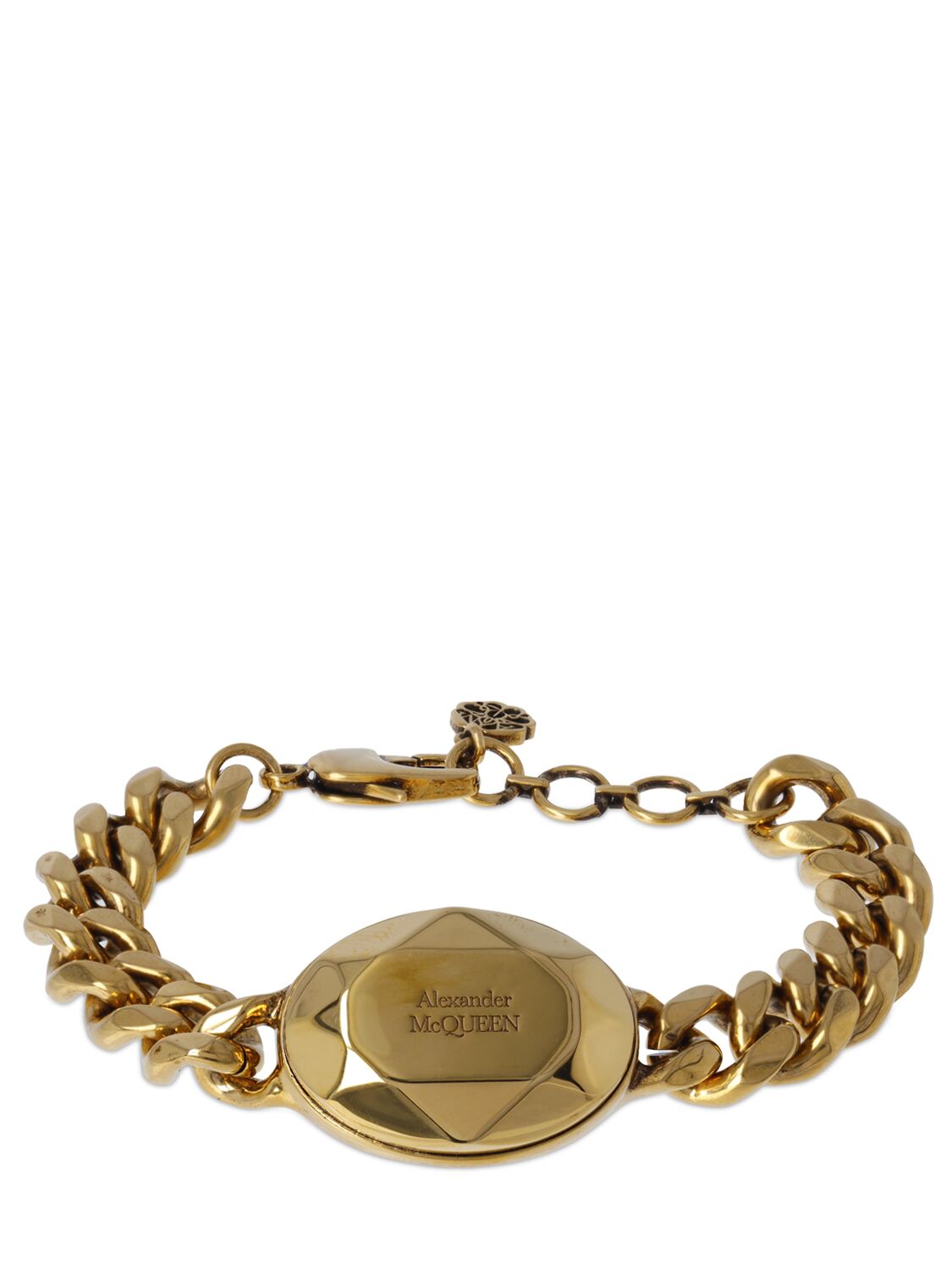 Faceted Brass Chain Bracelet - ALEXANDER MCQUEEN - Modalova