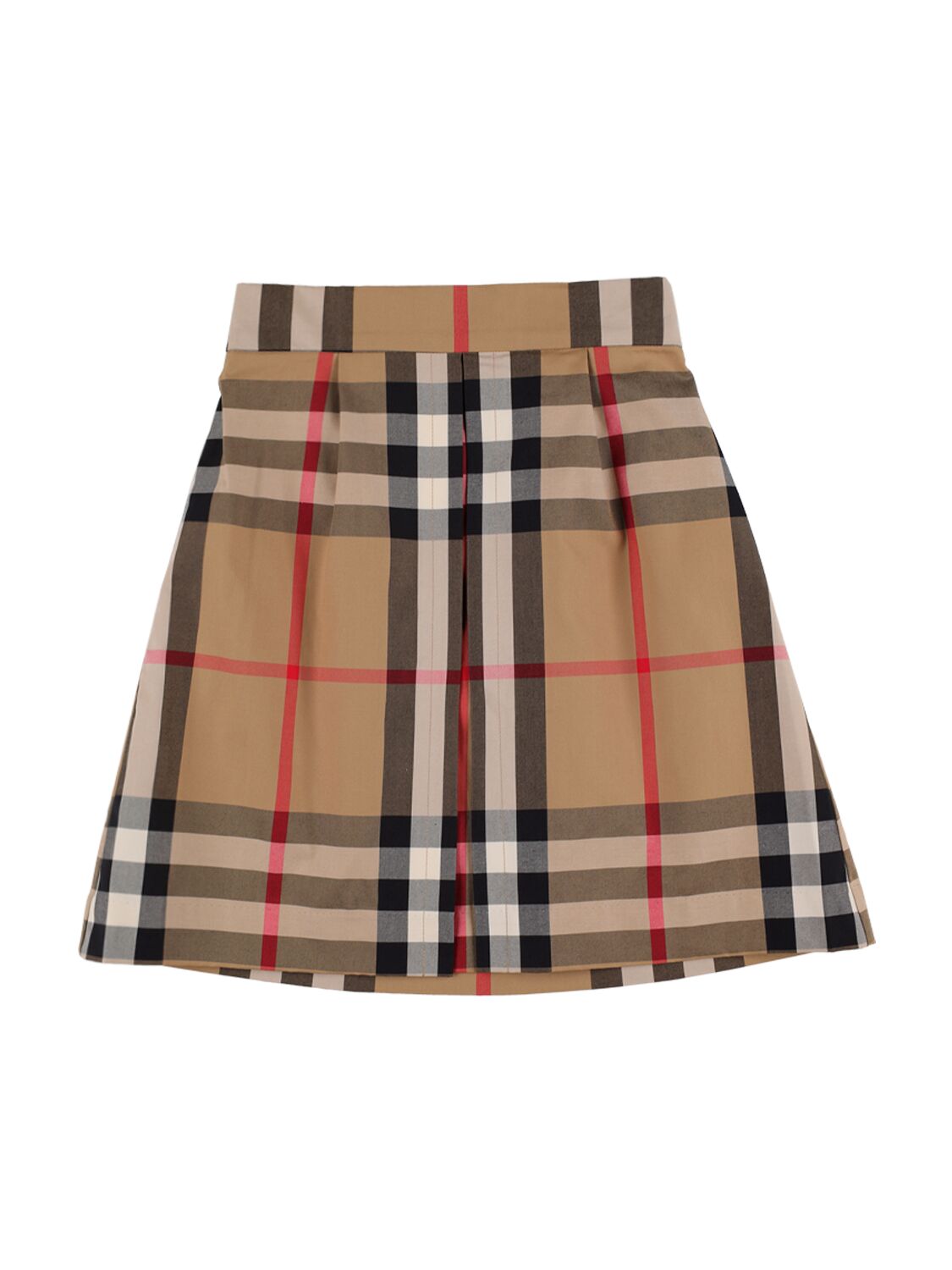 Niña Minifalda De Algodón Estampada 10a - BURBERRY - Modalova