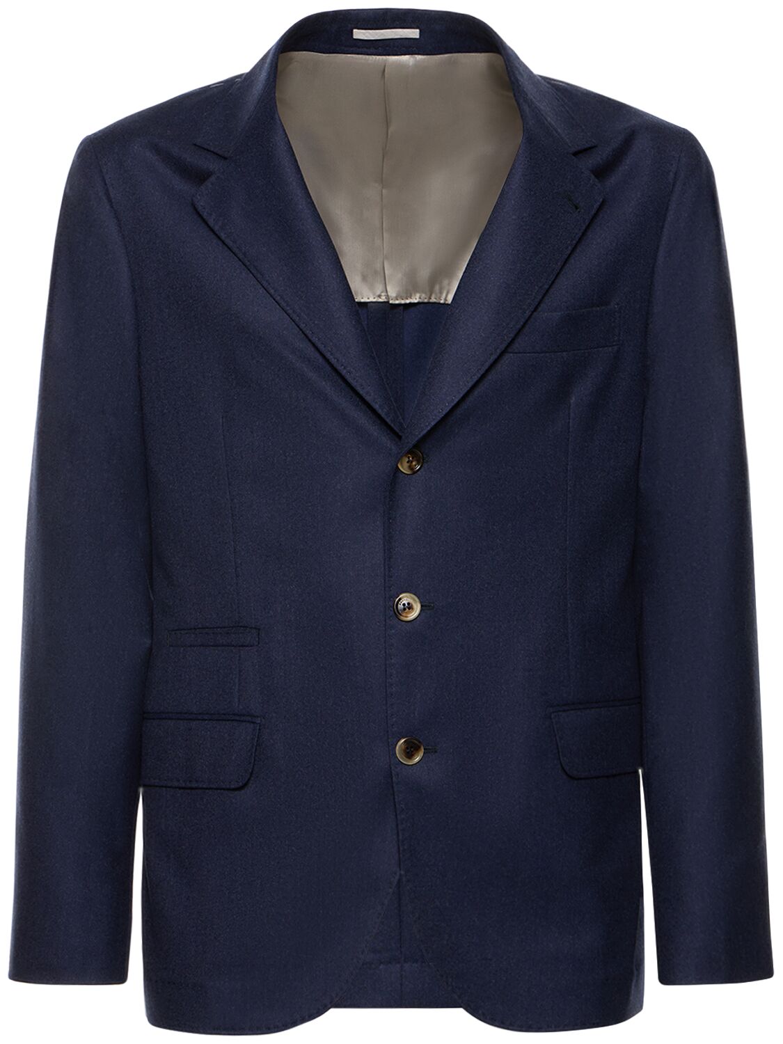 Wool Flannel Suit Jacket - BRUNELLO CUCINELLI - Modalova