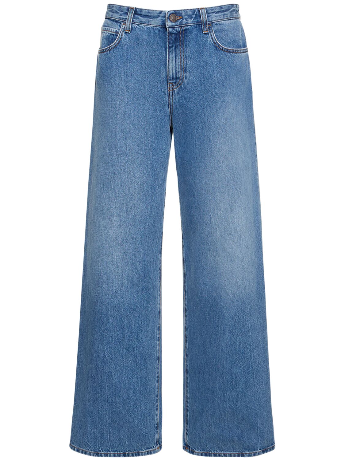 Mujer Jeans Anchos De Denim De Algodón 6 - THE ROW - Modalova