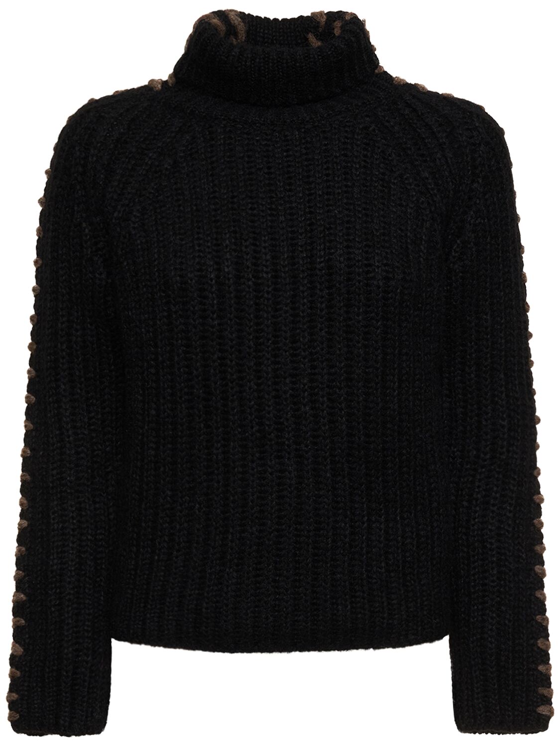 Sweater Aus Wollstrickripp Mit Rollkragen - ERMANNO SCERVINO - Modalova