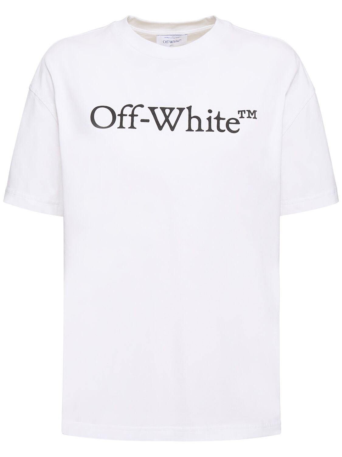 Bookish Printed Logo Cotton T-shirt - OFF-WHITE - Modalova