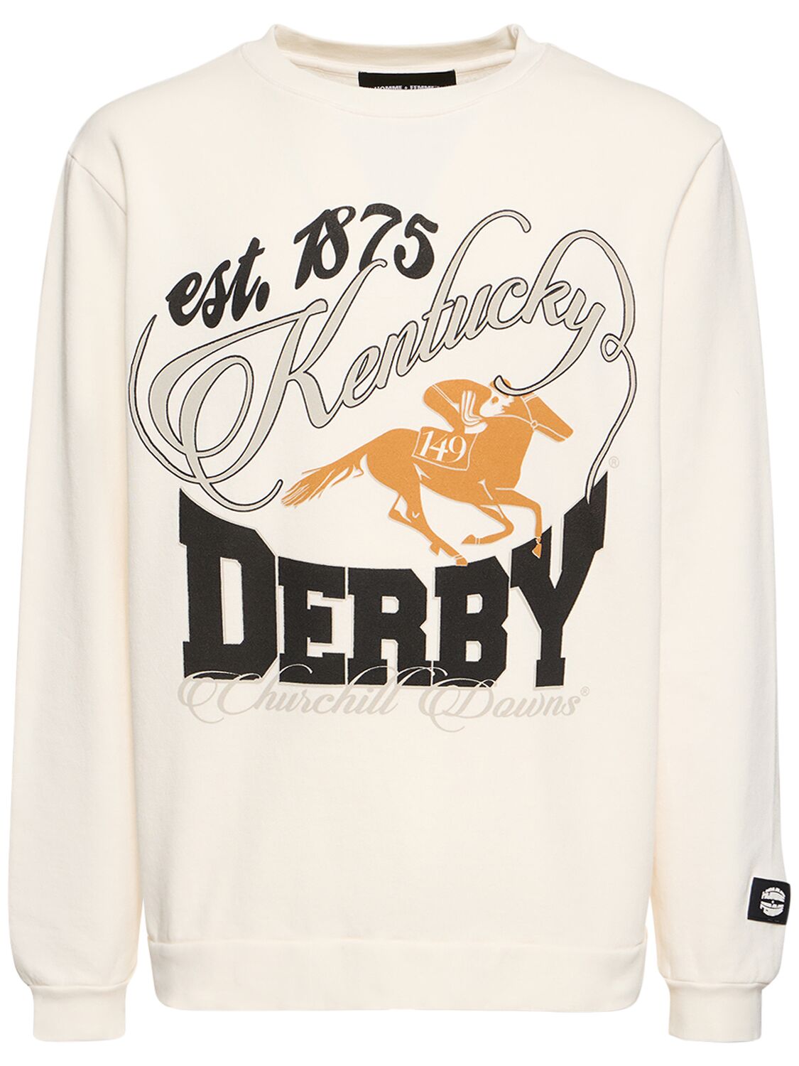 Bedrucktes Sweatshirt „k. Derby 1875“ - HOMME + FEMME LA - Modalova
