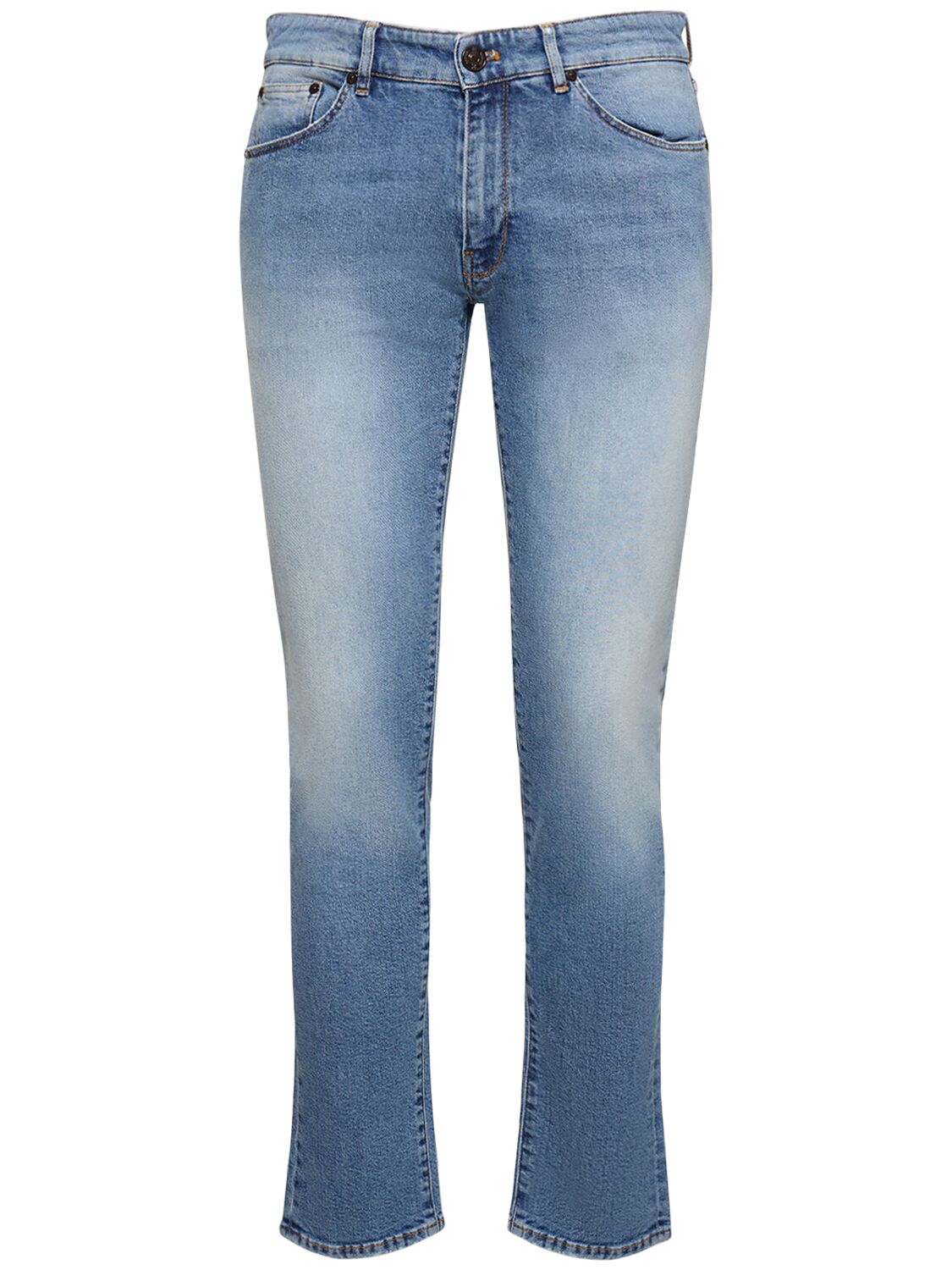 Cotton Denim Straight Jeans - PT TORINO - Modalova