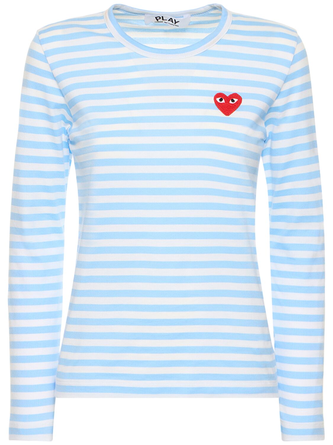 Striped Logo Cotton Jersey T-shirt - COMME DES GARÇONS PLAY - Modalova