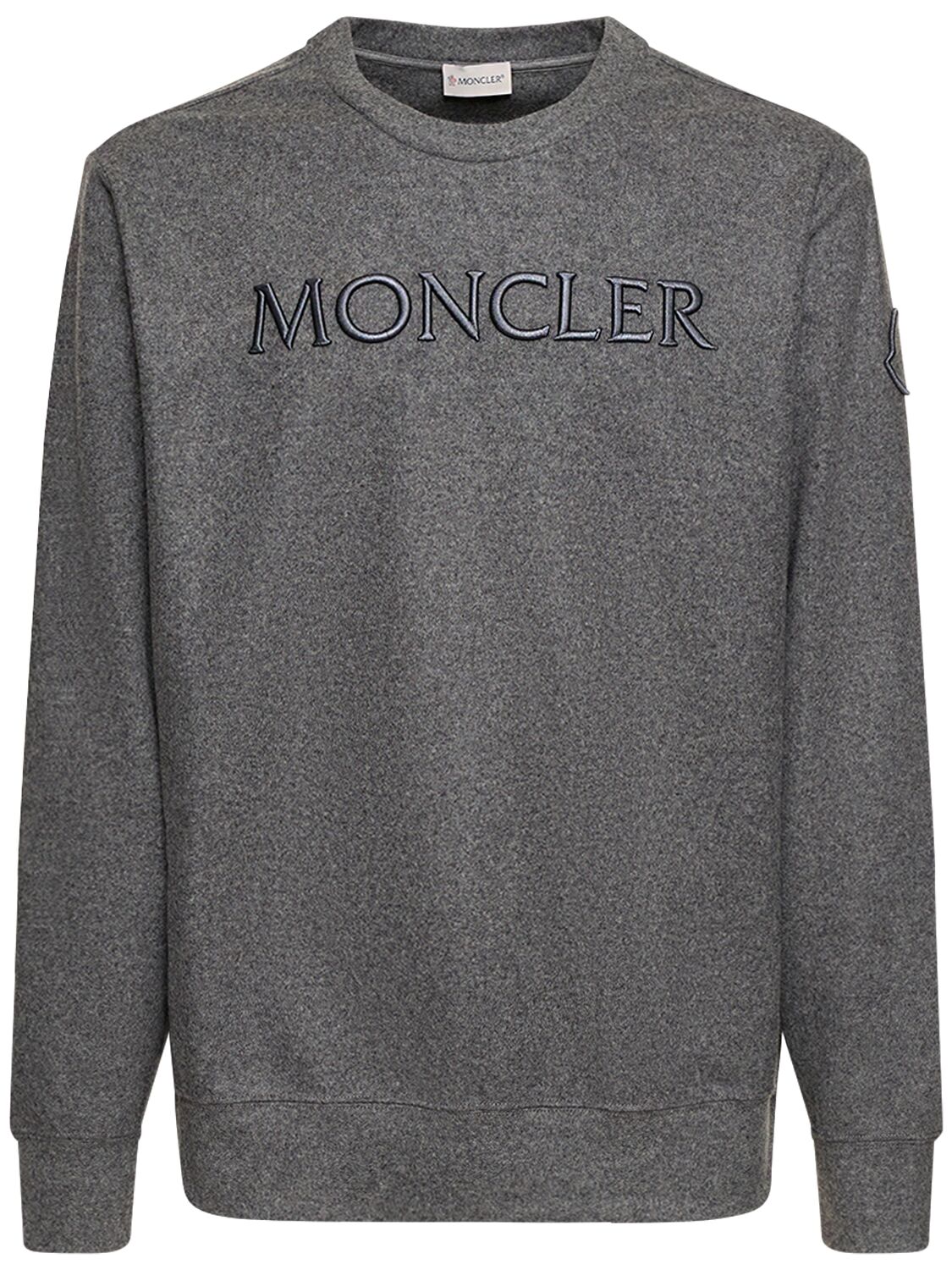 Sweatshirt Aus Wollmischung - MONCLER - Modalova