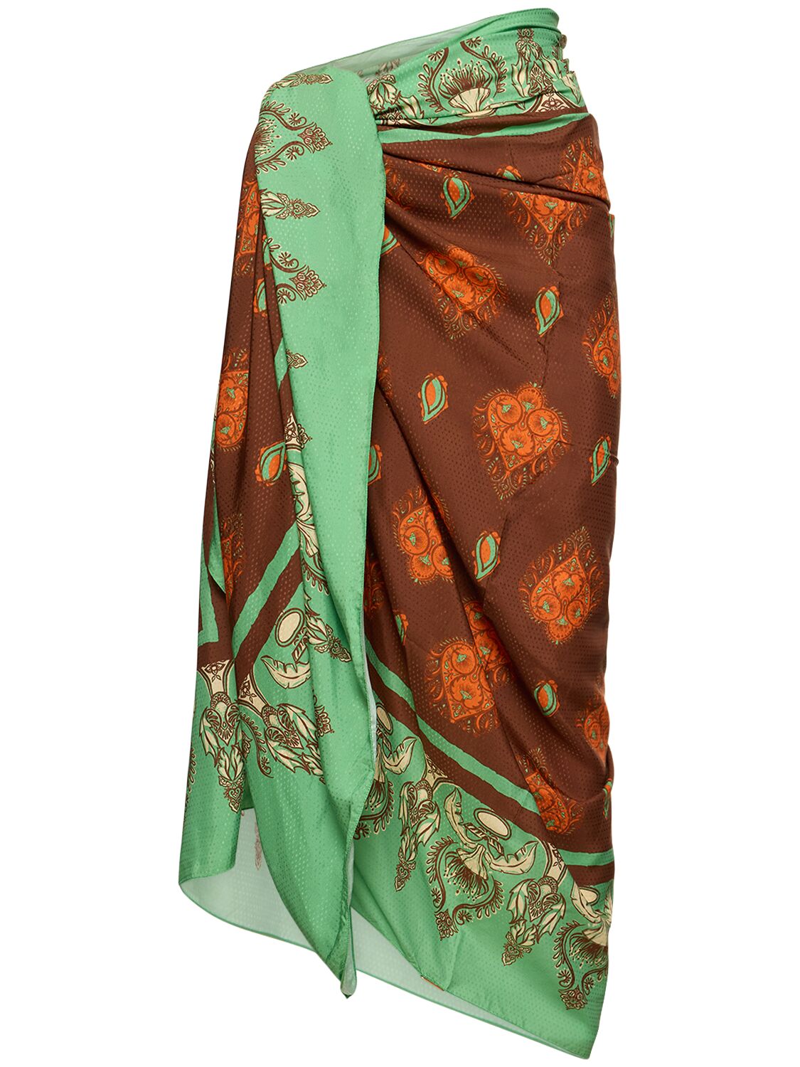 India Chintz Shawl Printed Pareo Skirt - JOHANNA ORTIZ - Modalova