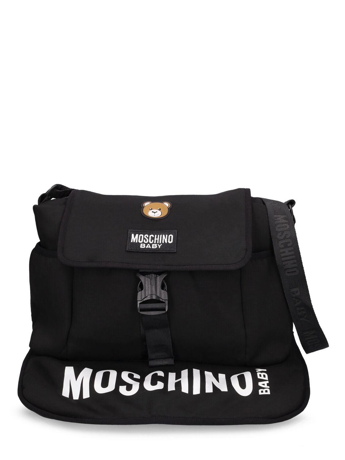Cotton Blend Changing Bag W/logo - MOSCHINO - Modalova
