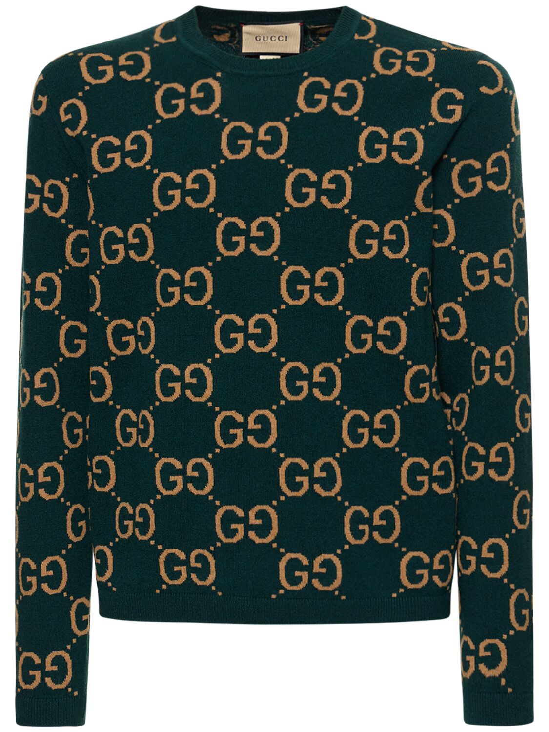 Hombre Gg Wool Knit Crewneck Sweater / S - GUCCI - Modalova