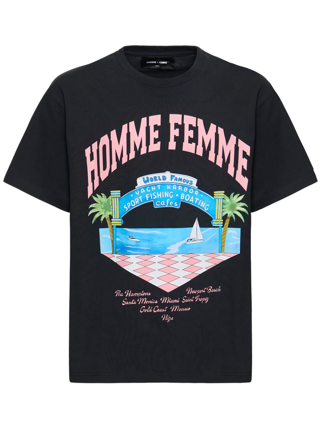 Hombre Camiseta De Jersey De Algodón M - HOMME + FEMME LA - Modalova