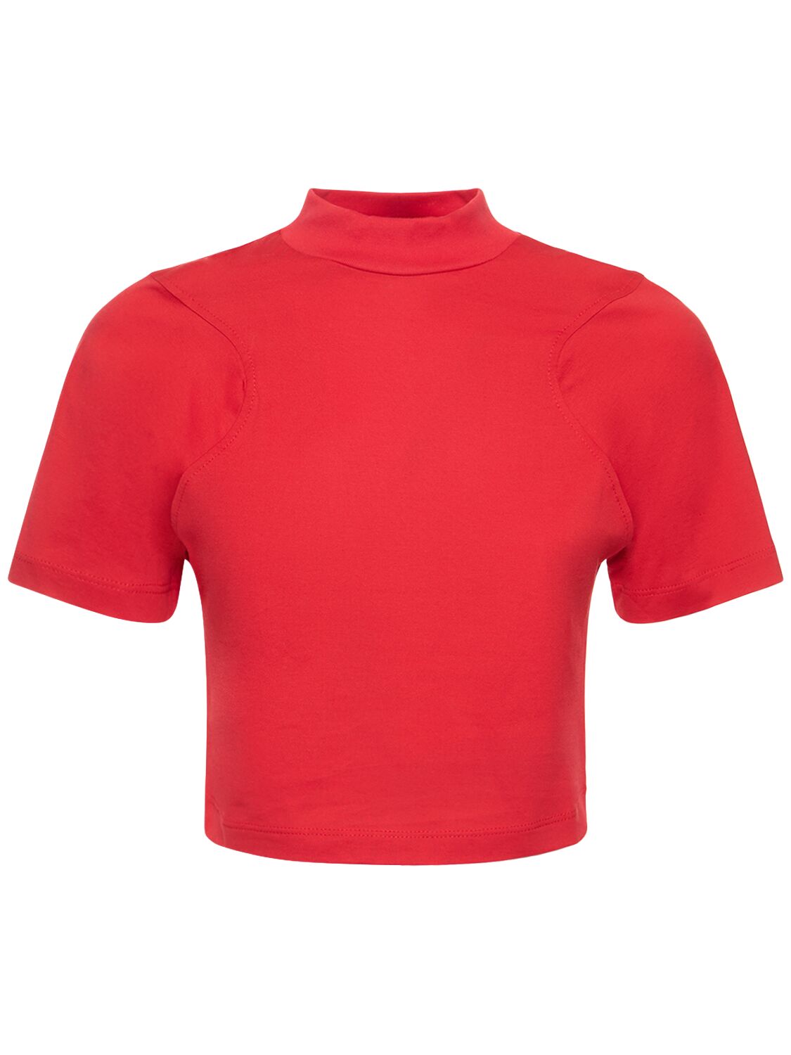 T-shirt Cropped In Jersey Di Cotone Con Logo - FERRARI - Modalova