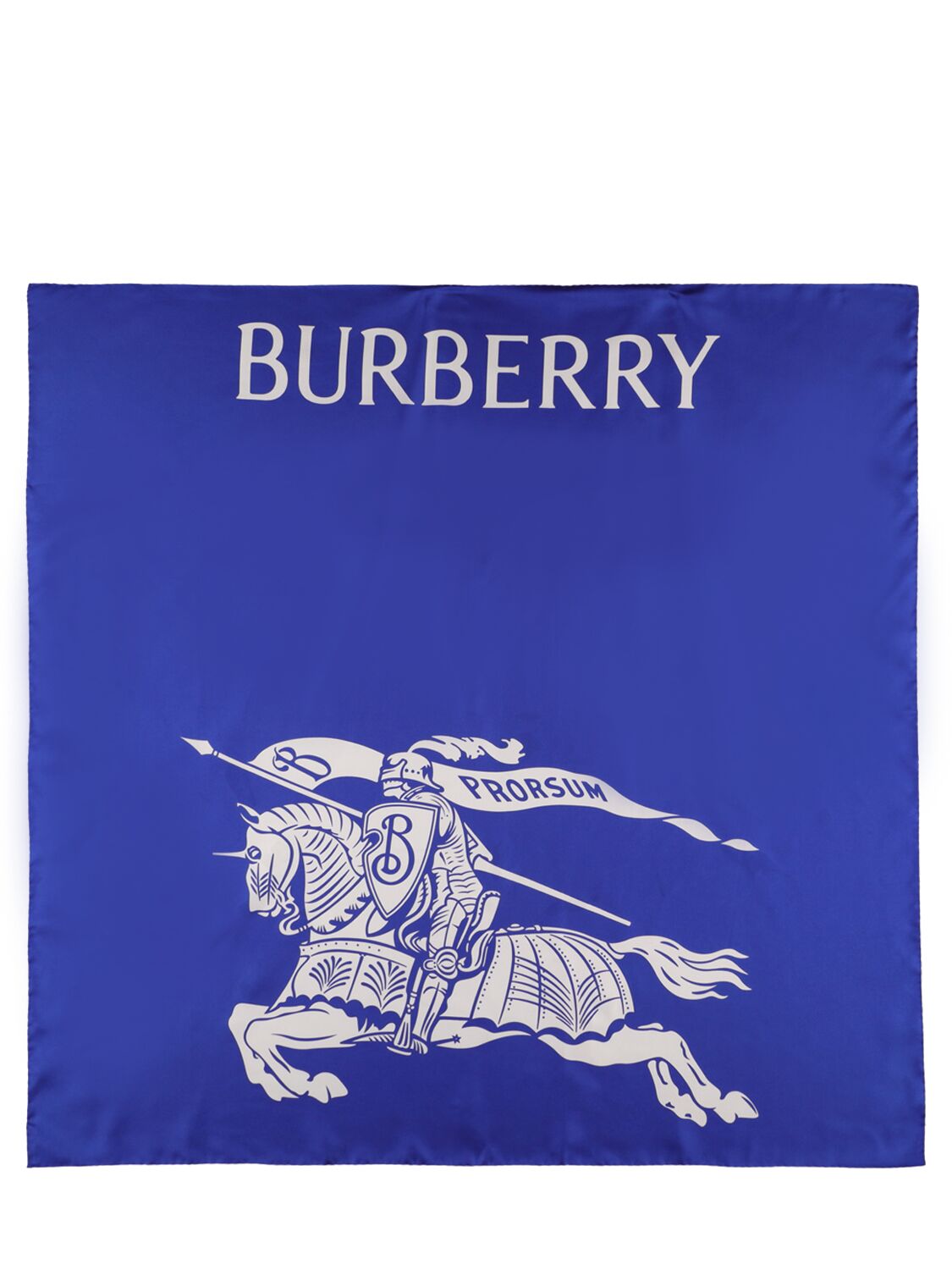 Mujer Bufanda De Seda Con Logo Estampado Unique - BURBERRY - Modalova