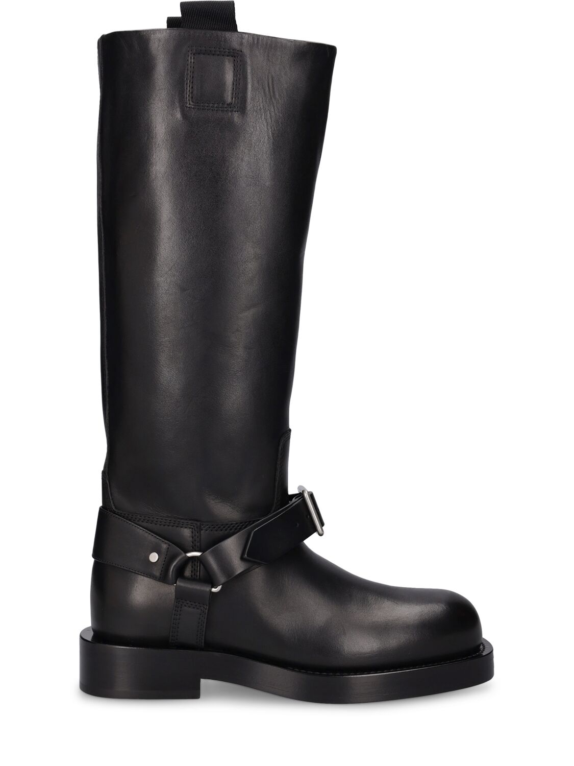 Mm Saddle Tall Leather Boots - BURBERRY - Modalova