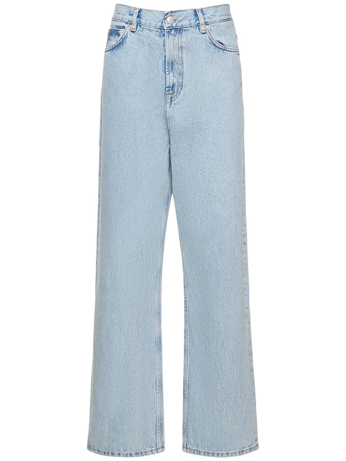 Cotton Denim Low Rise Jeans - WARDROBE.NYC - Modalova