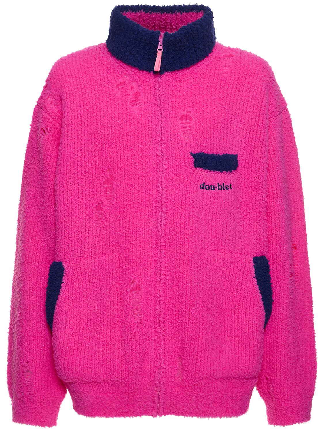 Wool Blend Knit Jacket - DOUBLET - Modalova