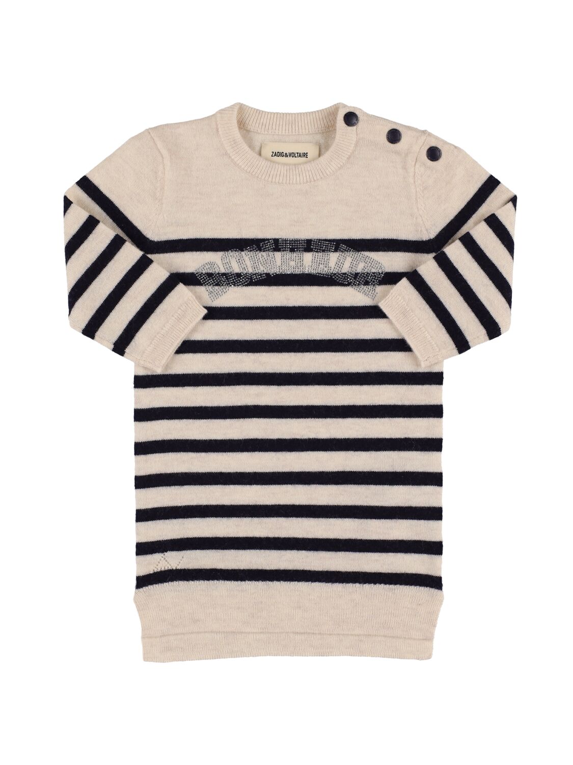 Niña Striped Wool & Cashmere Knit Dress / 9m - ZADIG&VOLTAIRE - Modalova