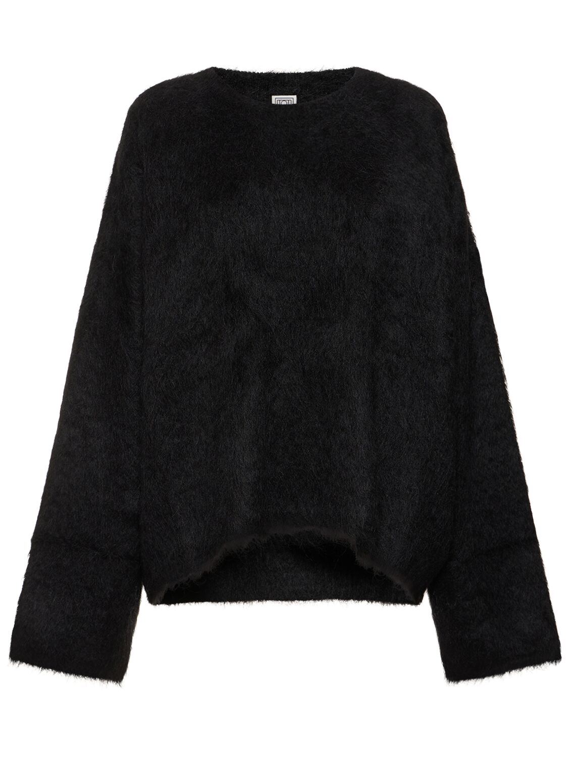 Boxy Alpaca Blend Knit Sweater - TOTEME - Modalova