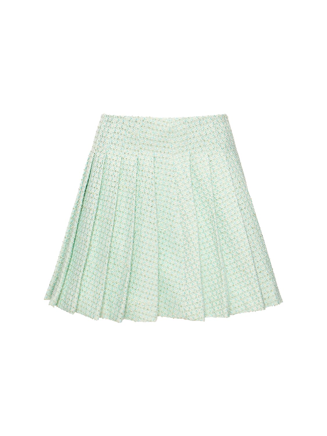 Mujer Minifalda Plisada De Bouclé 4 - SELF-PORTRAIT - Modalova
