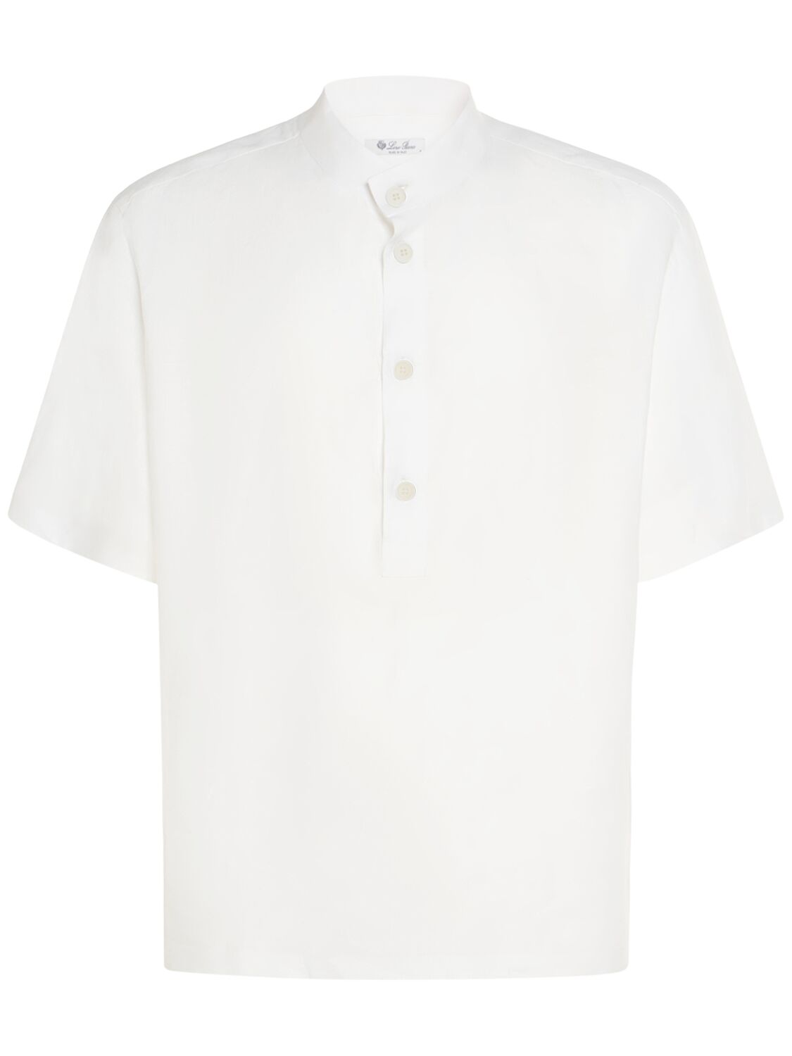 Hakusan Solaire Linen Short Sleeve Shirt - LORO PIANA - Modalova