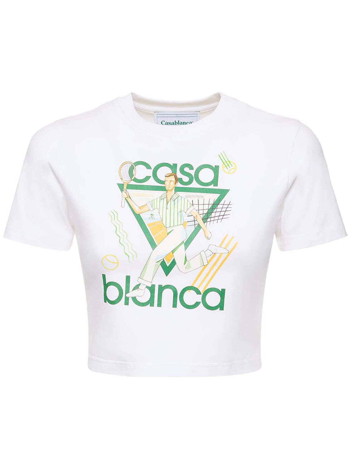 Mujer Camiseta Corta De Jersey Con Logo / L - CASABLANCA - Modalova
