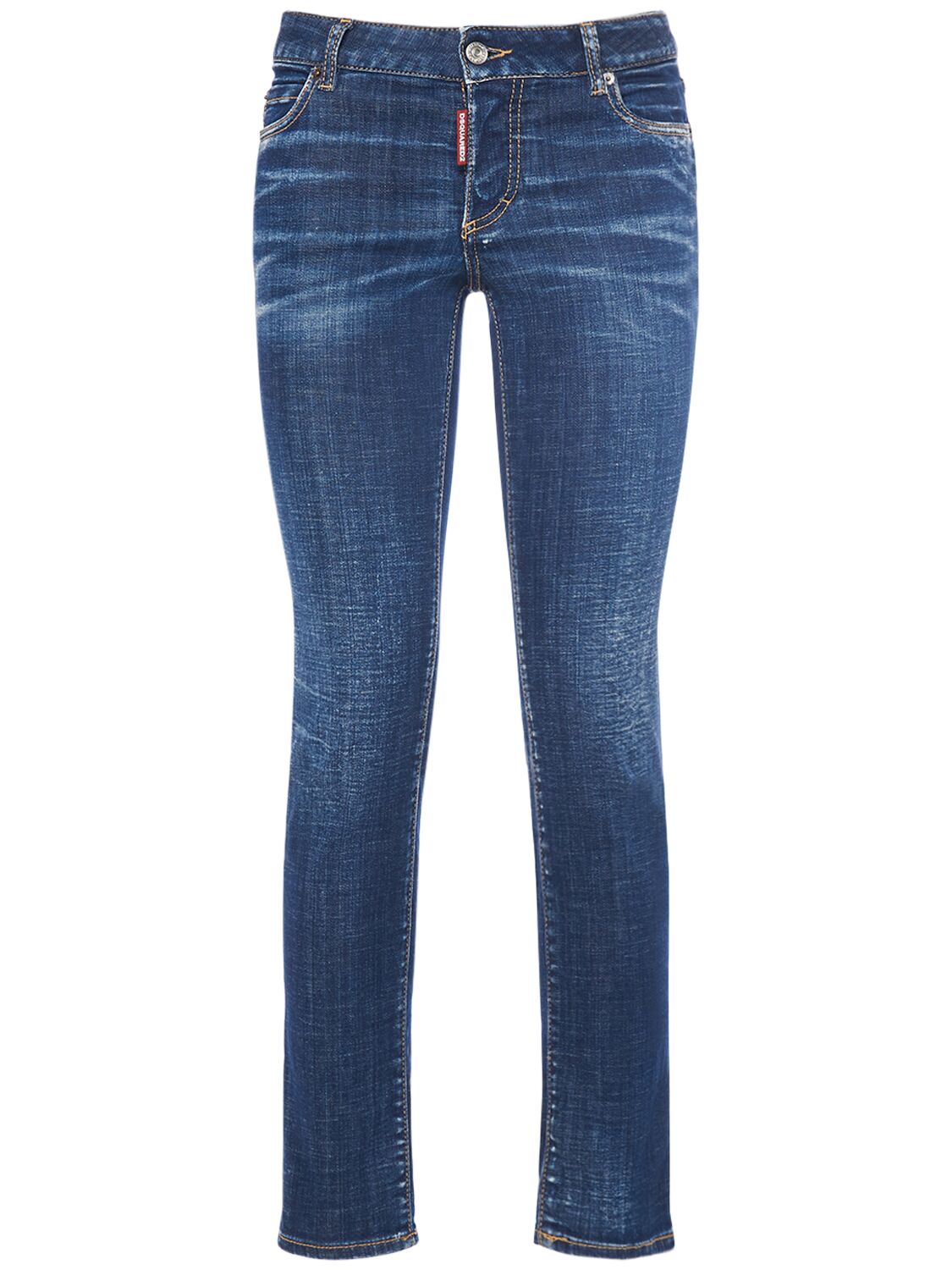 Mujer Jeans Skinny De Denim Con Cintura Baja 34 - DSQUARED2 - Modalova