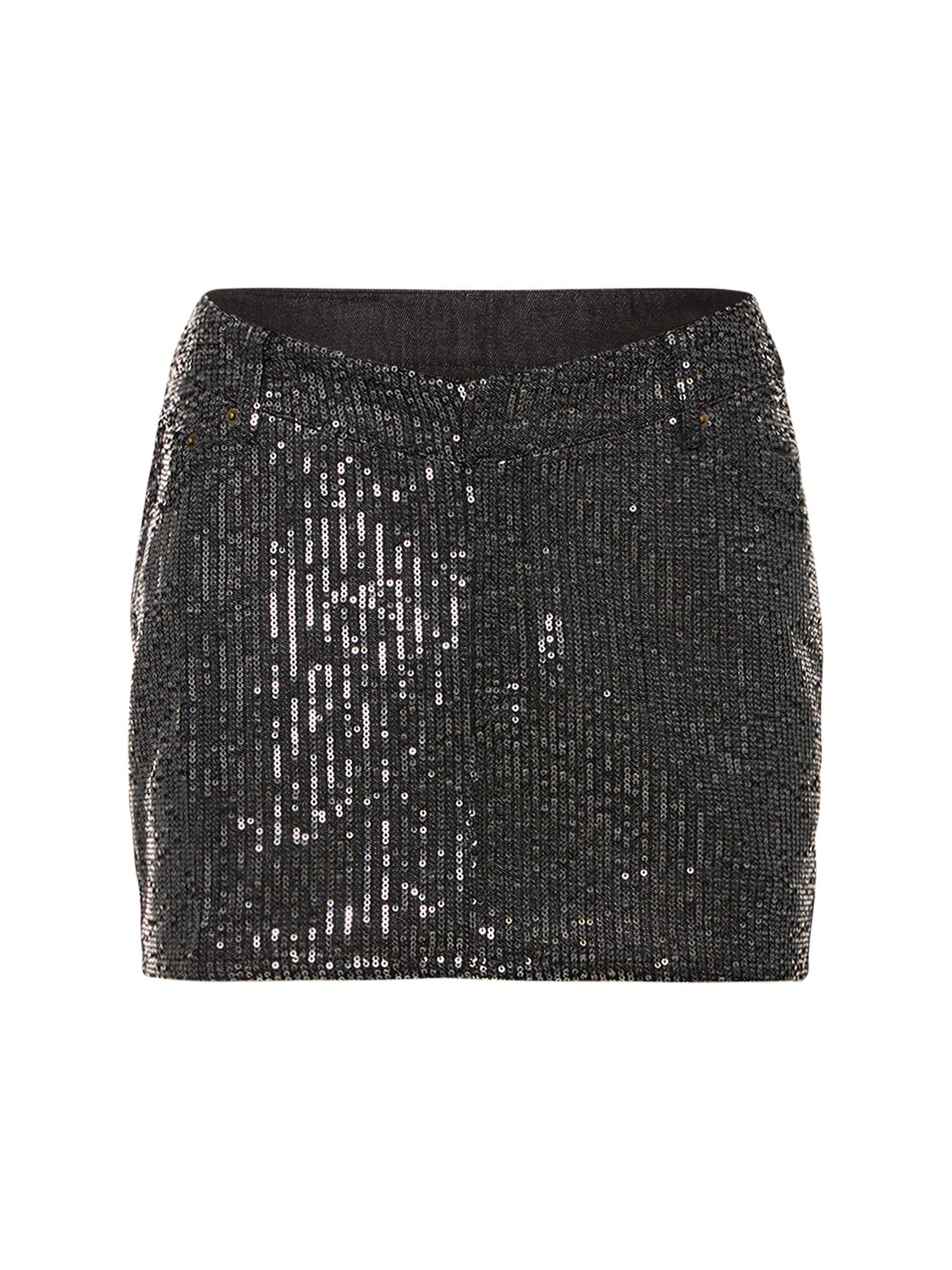 Sequined Twill Mini Skirt - ROTATE - Modalova