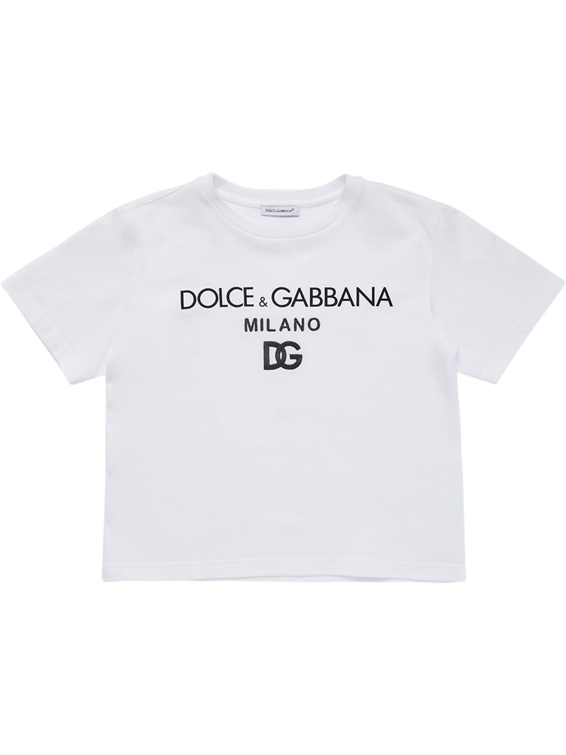 Niña Camiseta De Jersey De Algodón Con Logo 4a - DOLCE & GABBANA - Modalova
