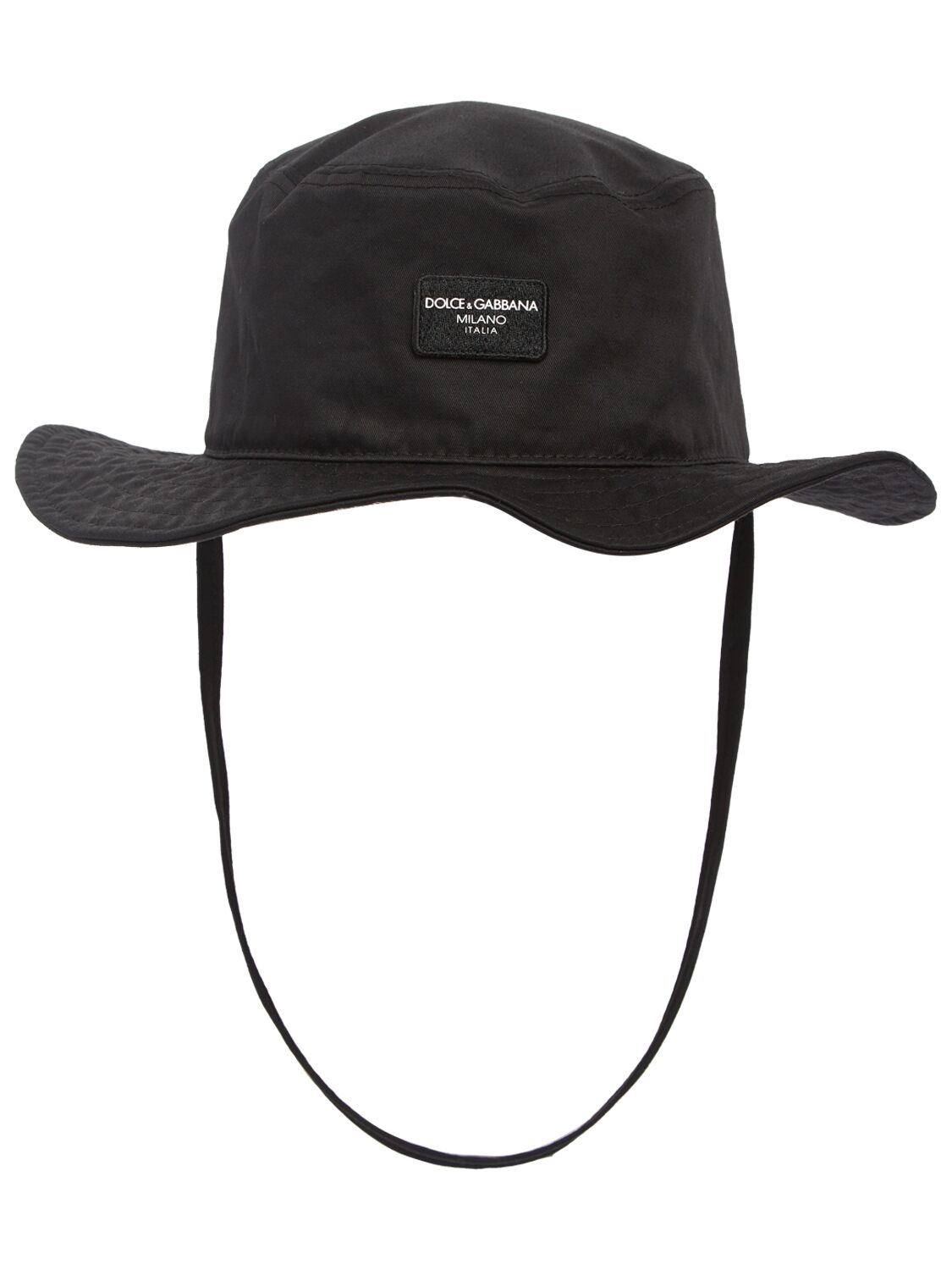 Cappello Bucket In Cotone Con Logo - DOLCE & GABBANA - Modalova