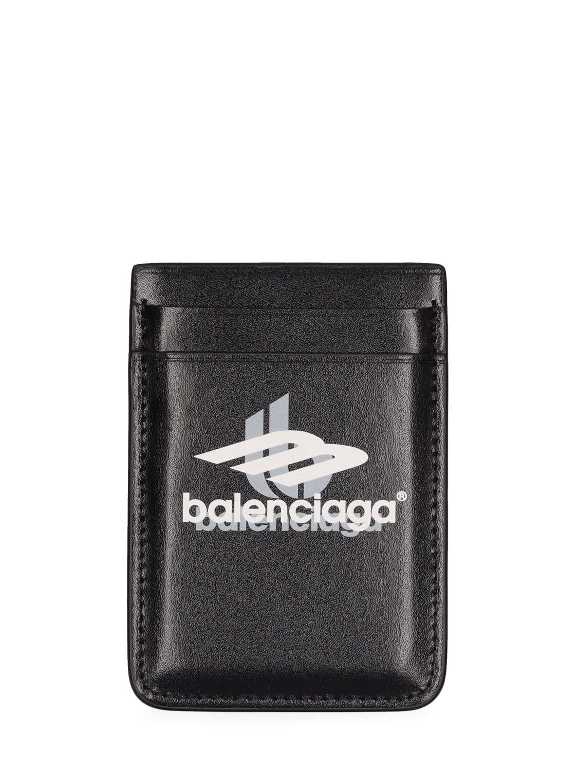 Magnet Leather Cash & Card Holder - BALENCIAGA - Modalova