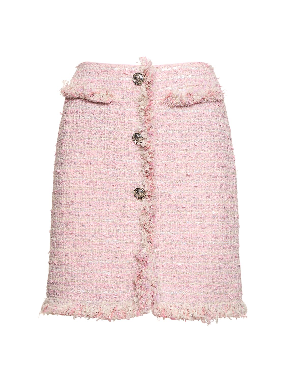 Cotton Bouclé Blend Mini Skirt - GIAMBATTISTA VALLI - Modalova