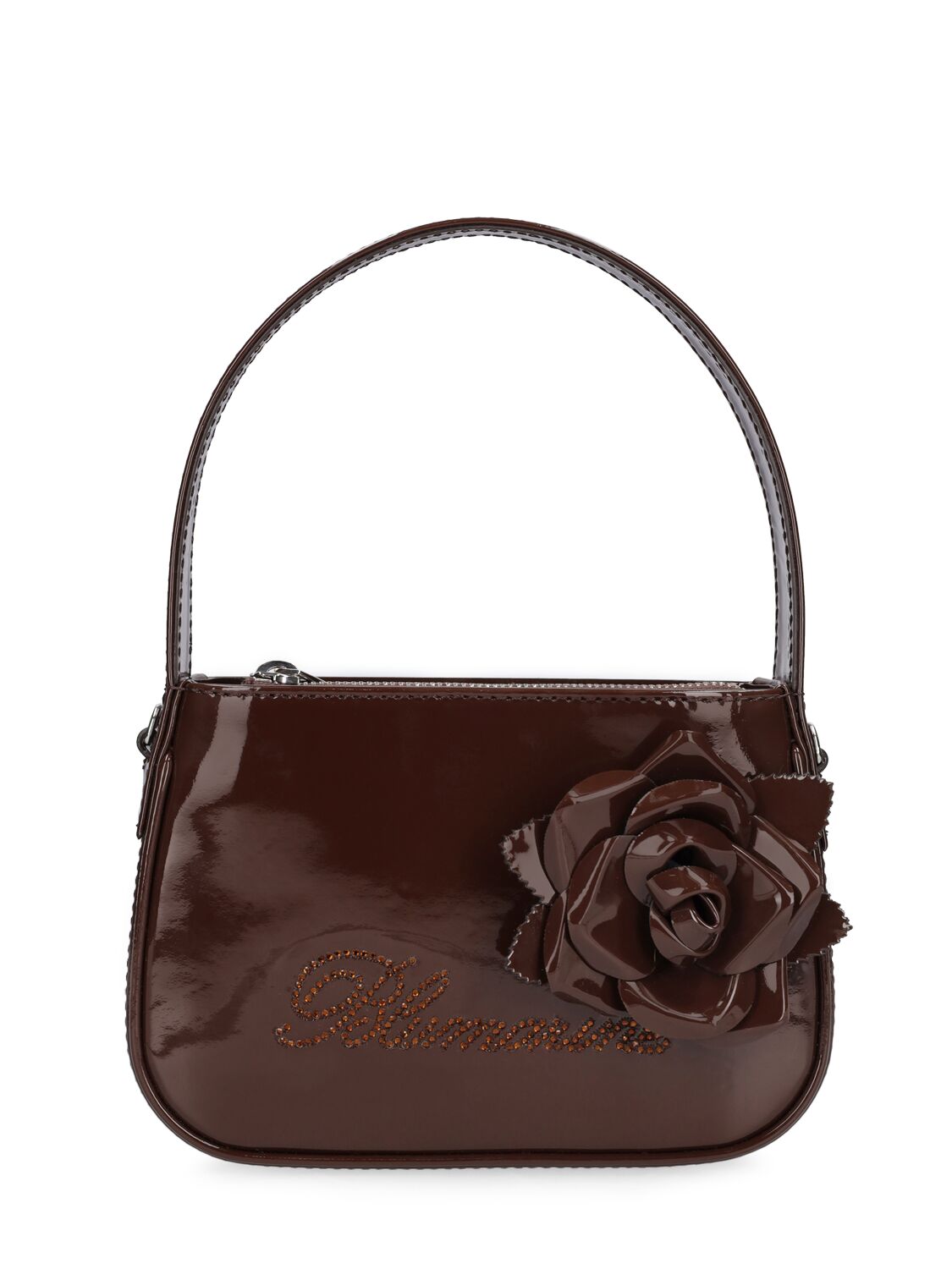 Patent Leather Top Handle Bag - BLUMARINE - Modalova