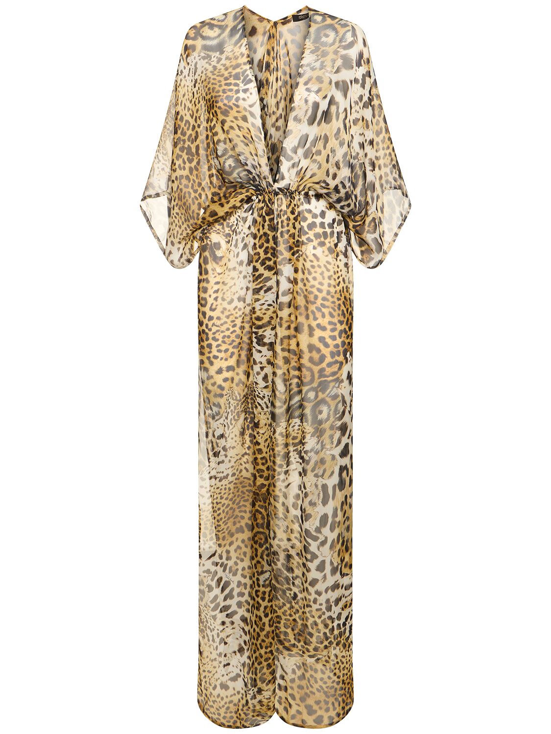 Mujer Vestido De Chifón De Seda Estampado 40 - ROBERTO CAVALLI - Modalova