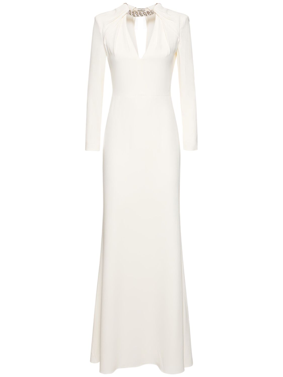 Twisted Bow Embroidered Evening Gown - ALEXANDER MCQUEEN - Modalova
