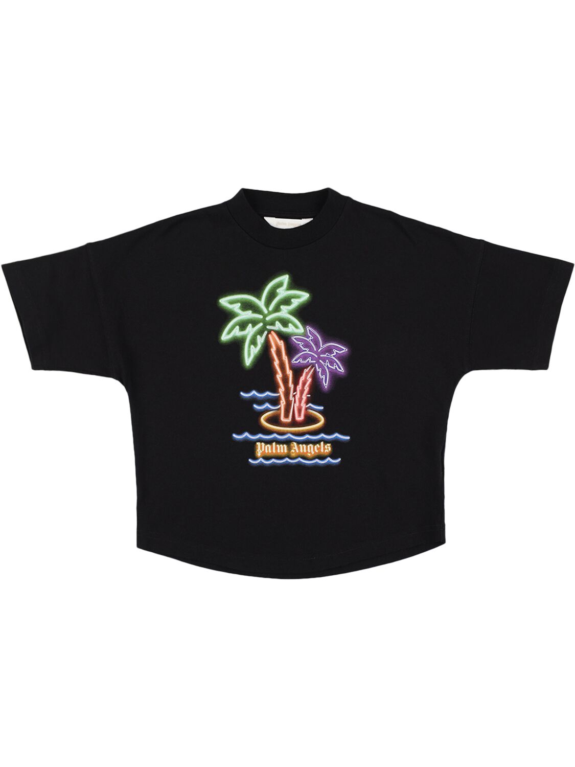T-shirt Neon Palm In Cotone - PALM ANGELS - Modalova