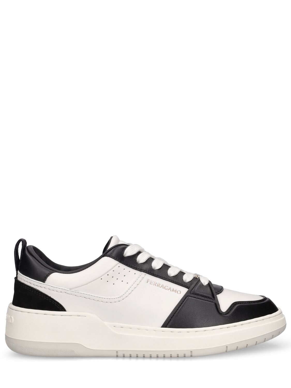 Dennis Leather & Nylon Sneakers - FERRAGAMO - Modalova